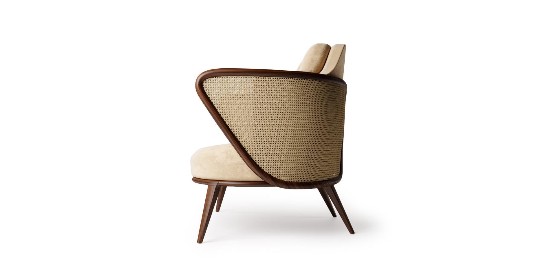 Hand-Crafted Metamorphosis Armchair by Alma de Luce For Sale