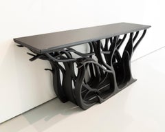 Metamorphosis Console Table in Wood and Marble by Sebastian Errazuriz, 2018