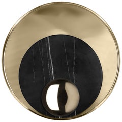 Metamorphosis Wall Lamp in Gold-Plated Brass and Marble by Boca do Lobo