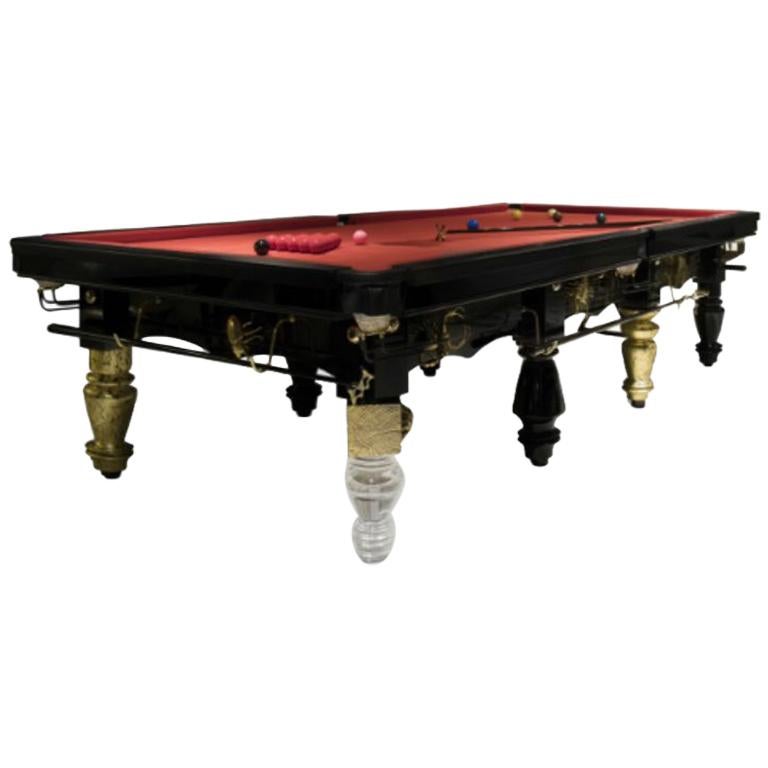 Elegant Edwardian Metamorphic Snooker Table by Riley and Sons For Sale