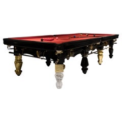 Mesa de billar Metamorfosis - Latón y madera artesanales - Boca Do Lobo