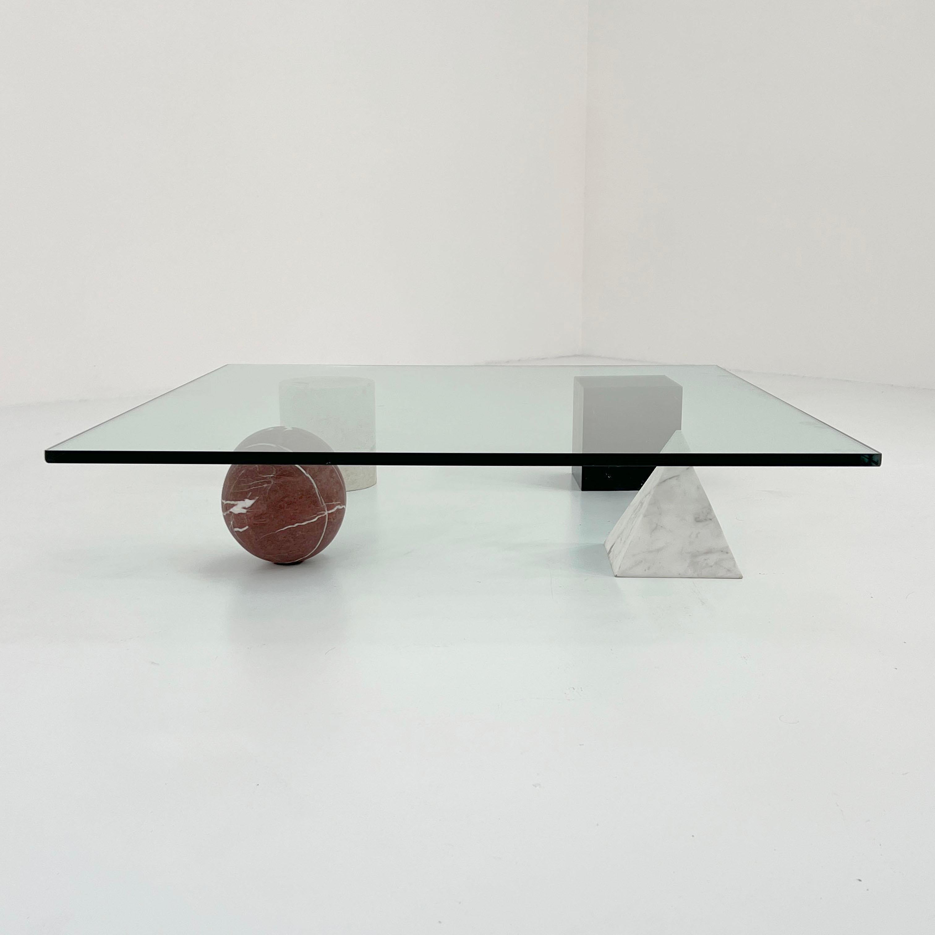 Late 20th Century Metaphora Coffee Table by Lella & Massimo Vignelli for Casigliani, 1970s For Sale