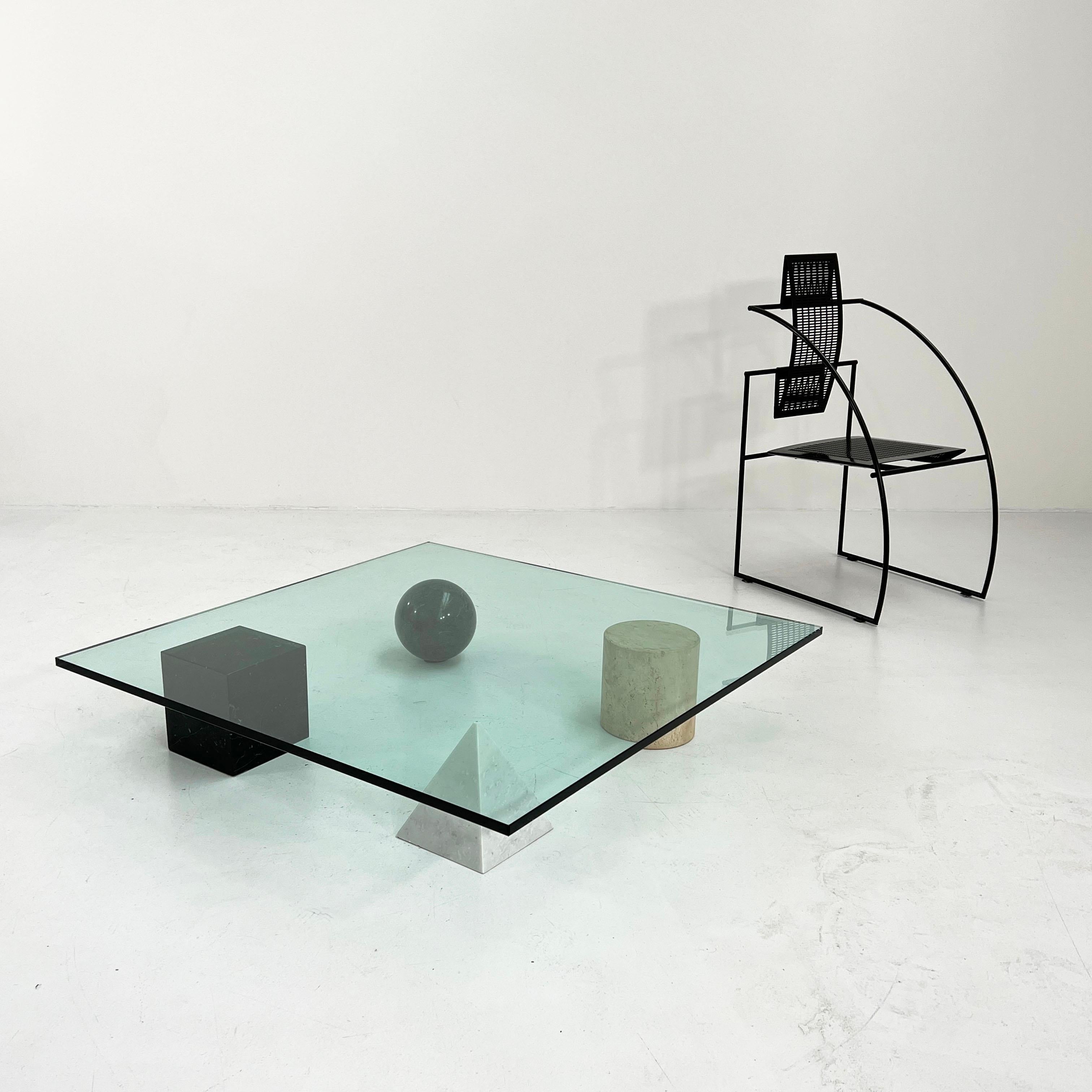 Glass Metaphora Coffee Table by Lella & Massimo Vignelli for Casigliani, 1970s