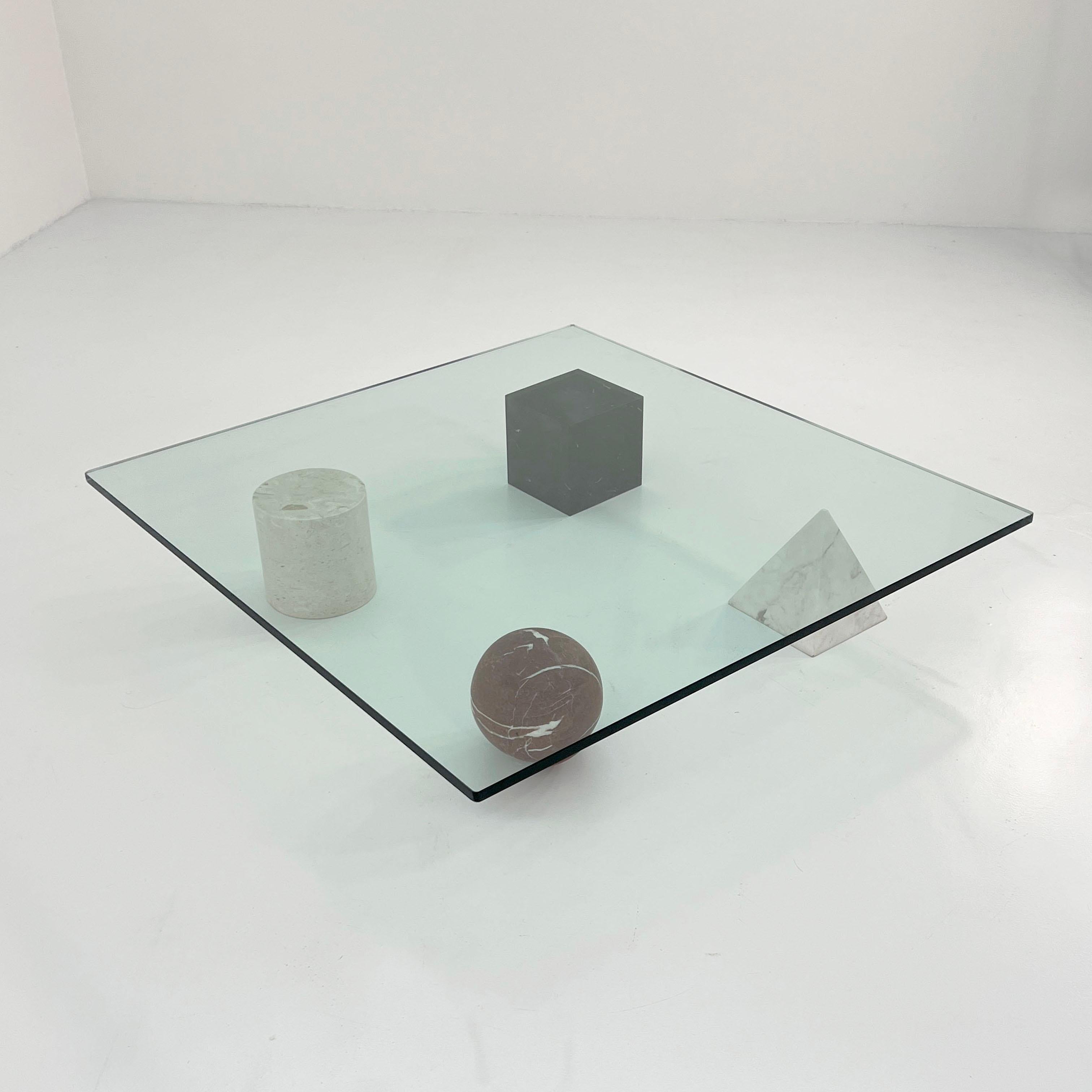 Metaphora Coffee Table by Lella & Massimo Vignelli for Casigliani, 1970s For Sale 1