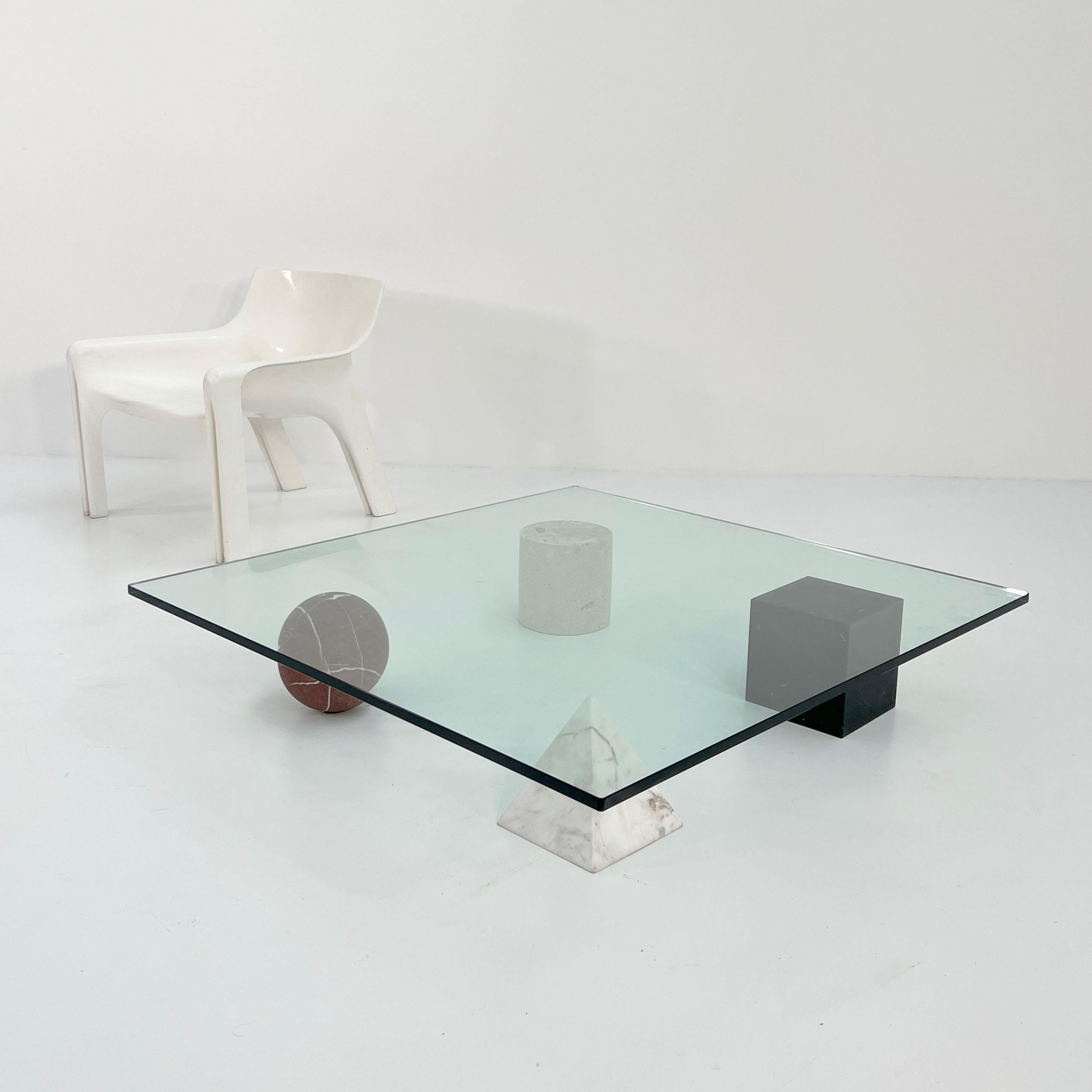 Metaphora Coffee Table by Lella & Massimo Vignelli for Casigliani, 1970s For Sale 2