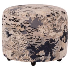 Métaphores Eden Indigo Round Ottoman