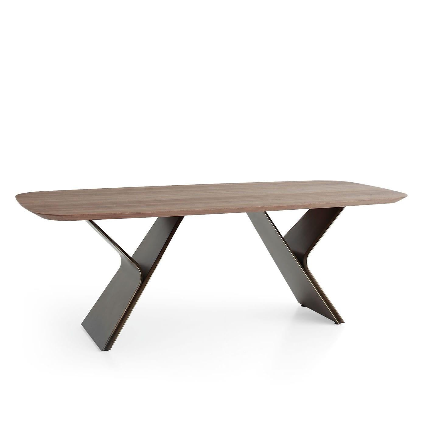 Contemporary Metaverso Canaletto Walnut-Veneered Table For Sale