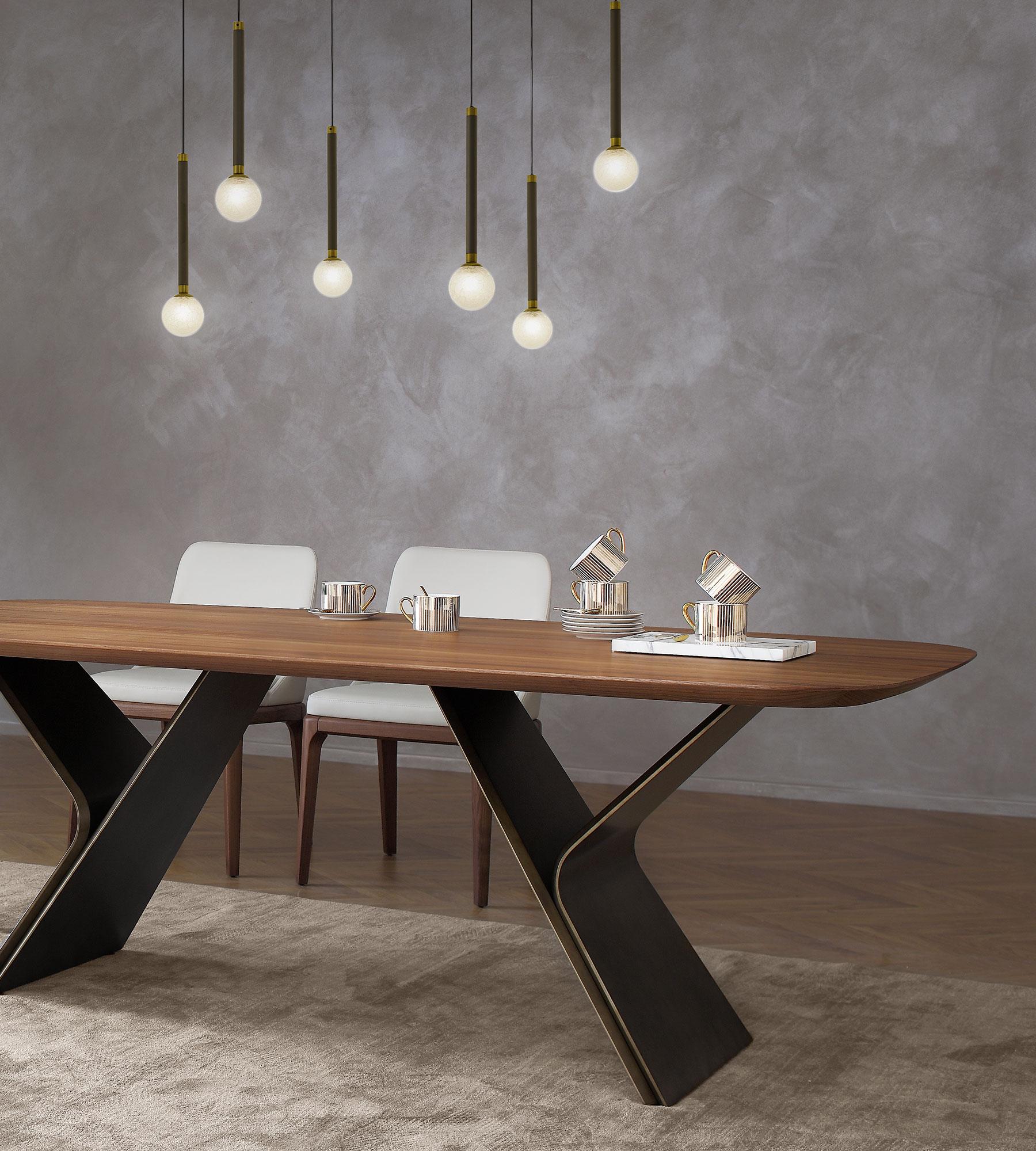 Post-Modern Metaverso Walnut Dining Table by Morica Design For Sale