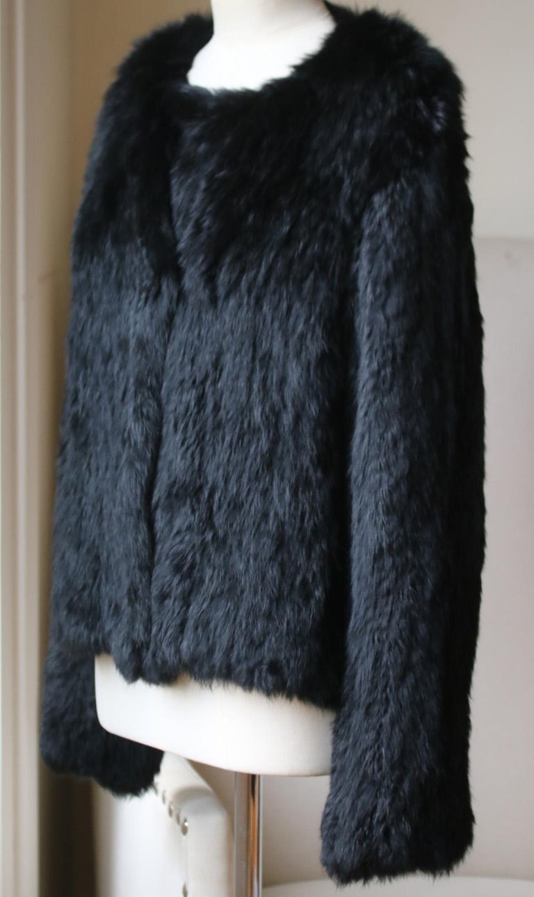 Meteo by Yves Salomon Knitted Rabbit-Fur Jacket For Sale at 1stDibs ...