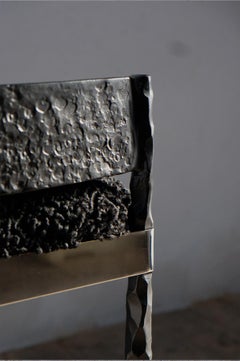 "Meteor" Chair in Metal and Fur