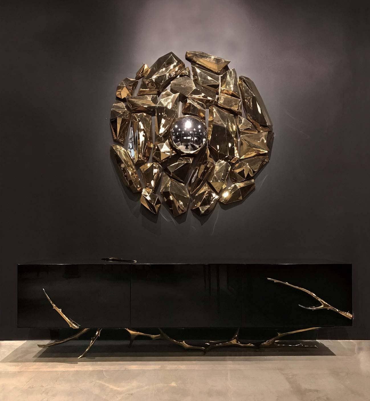 American Meteor Mirror by Barlas Baylar For Sale