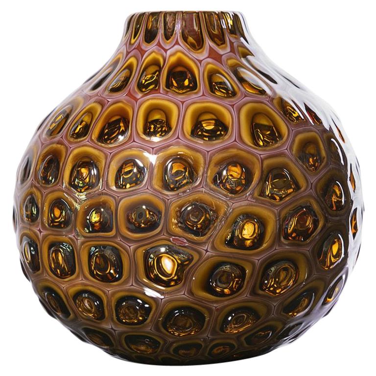 Meteor Murrine Sienna Round Vase by Siemon & Salazar - Available Now