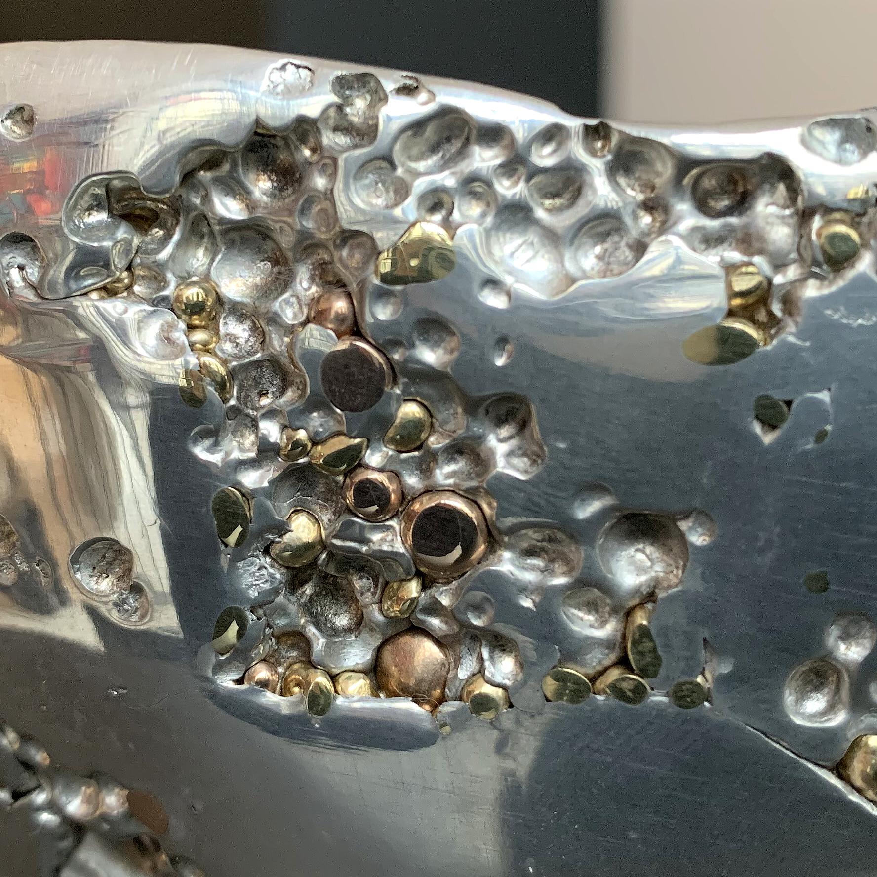 21° secolo - Ciotola Meteorite XLA 8 - Peltro Bronzo Ottone Xavier Lavergne Francia In condizioni Nuovo in vendita a Paris, FR