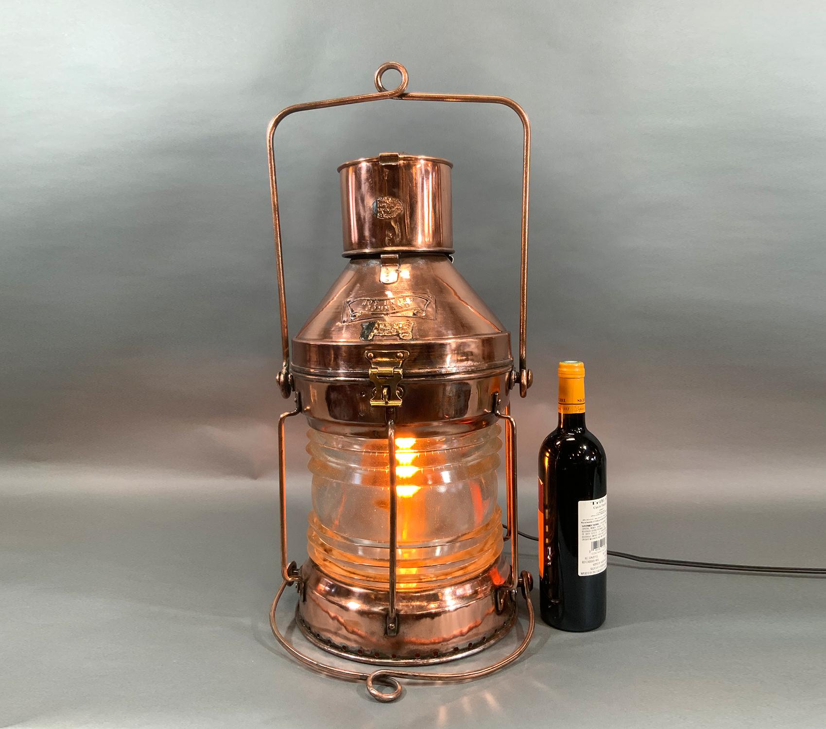 Meteorite Copper Ships Lantern In Good Condition For Sale In Norwell, MA