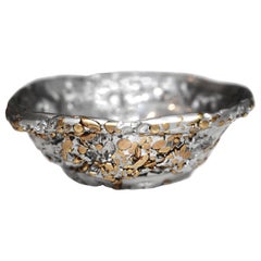 "Meteorite Cup XLA1", Melted Pewter and Brass Grains