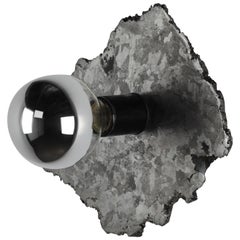 Meteorite Sconce 'A' with Half Chromed Bulbs, 2021 by Christopher Kreiling