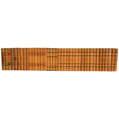 Meter of Early 20th Century Leather Bound Books, Series 102
