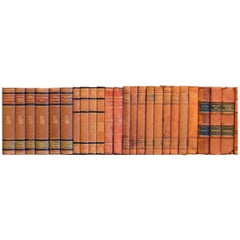 Meter of Early 20th Century Leather Bound Books, Series 51