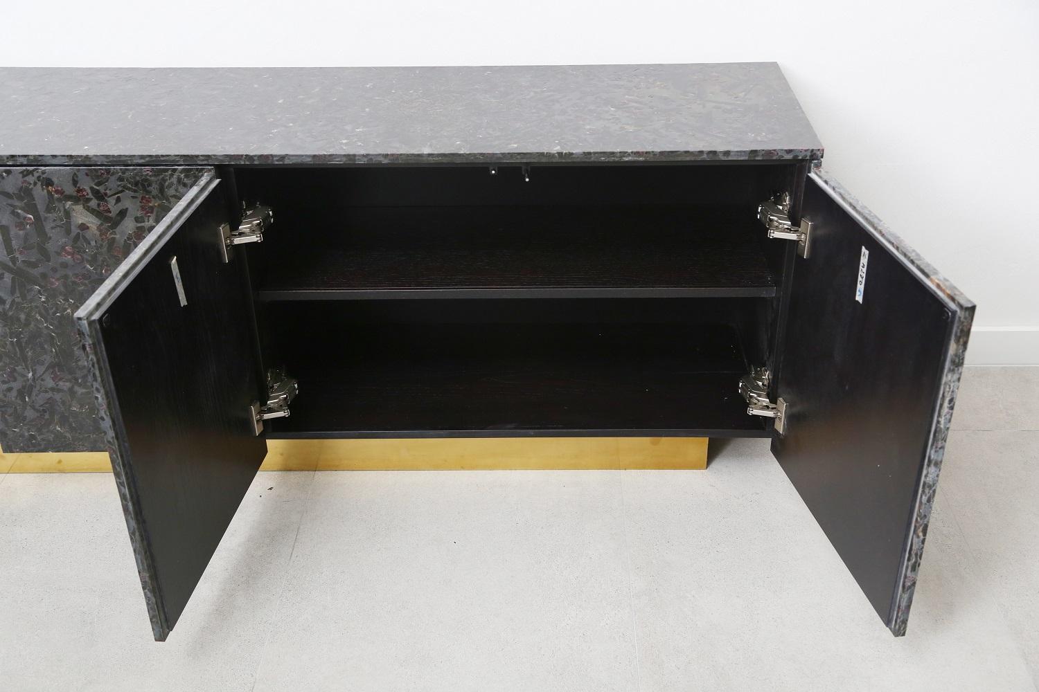 Meteurus 4-Door Console by The Marble House, Handmade in Italy In Excellent Condition For Sale In Miami, FL