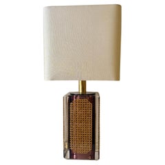 Lampe et grille en méthacrylate par Romeo Rega