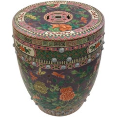 Meticulously Detailed Gorgeous Chinese Garden Seat Side Table