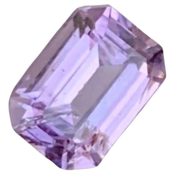 Meticulously Purple Hued Spinel 1.05 carats Emerald Cut Natural Brumes Gemstone For Sale