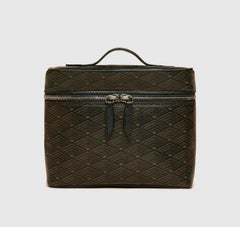 Métier London Many Day Toiletries Pouch, Signature Canvas, Dusk Gray, Italy