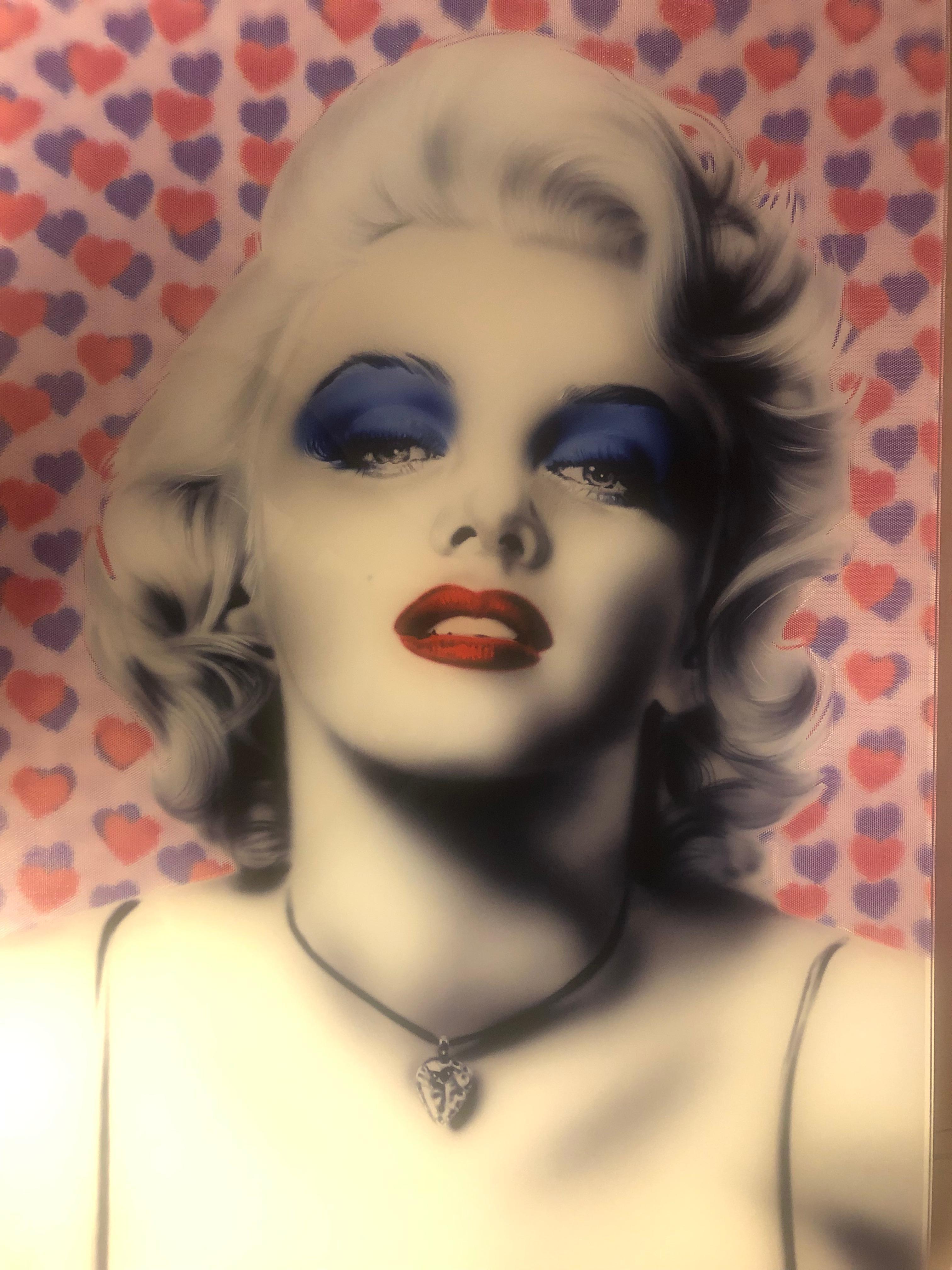 Heart of Glass Original Marilyn Monroe, lenticular, art reviews, Moving image  - Mixed Media Art by Metin Salih