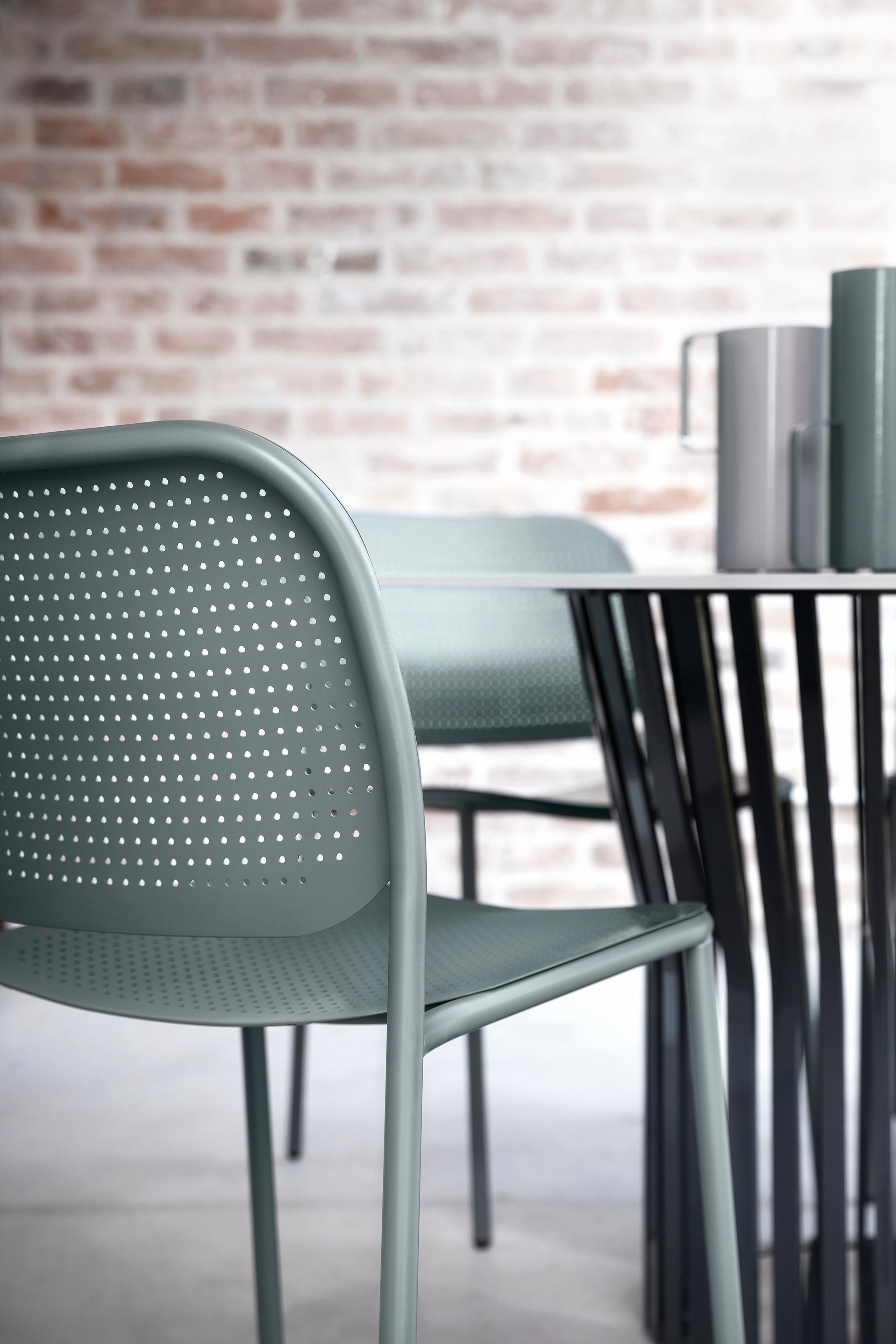 Metis 170 Dot Chair, Metal, Colors, Outdoor, Contract, Bar, Restaur, Design For Sale 2