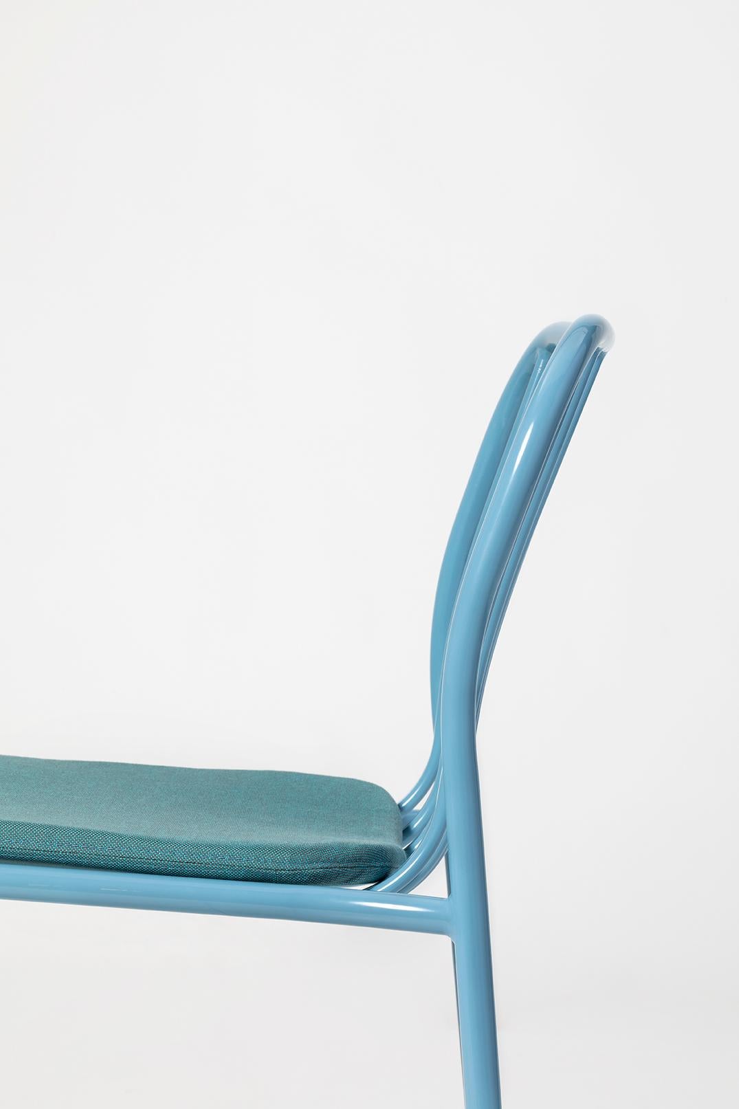 Contemporary Metis 190 Line Chair, Metal, Colors, Outdoor, Contract, Bar, Restaur, Design For Sale