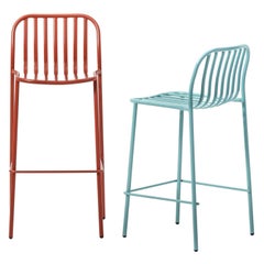 Metis 194 Line Stool, Metal, Colors, Outdoor, Contract, Bar, Restaurant, Design