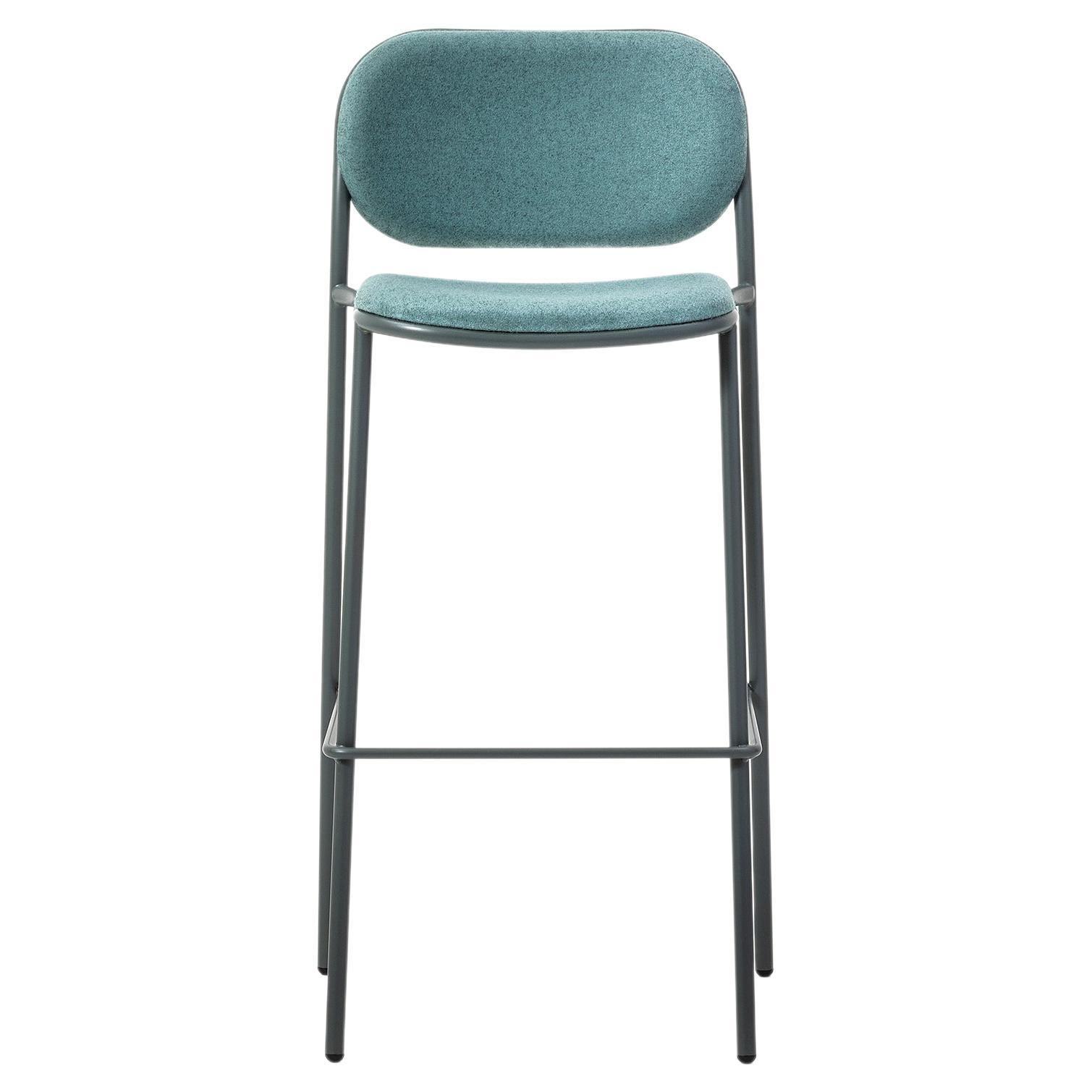 Metis Pad 184 Stool Metal, Colors, Contract, Bar, Restaurant, Design, Fabric  For Sale