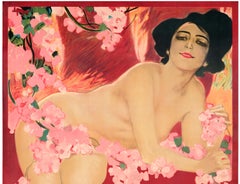 Metlicovitz, Original Art Nouveau Poster, Liane Fleurie Sauze Perfume Paris 1910