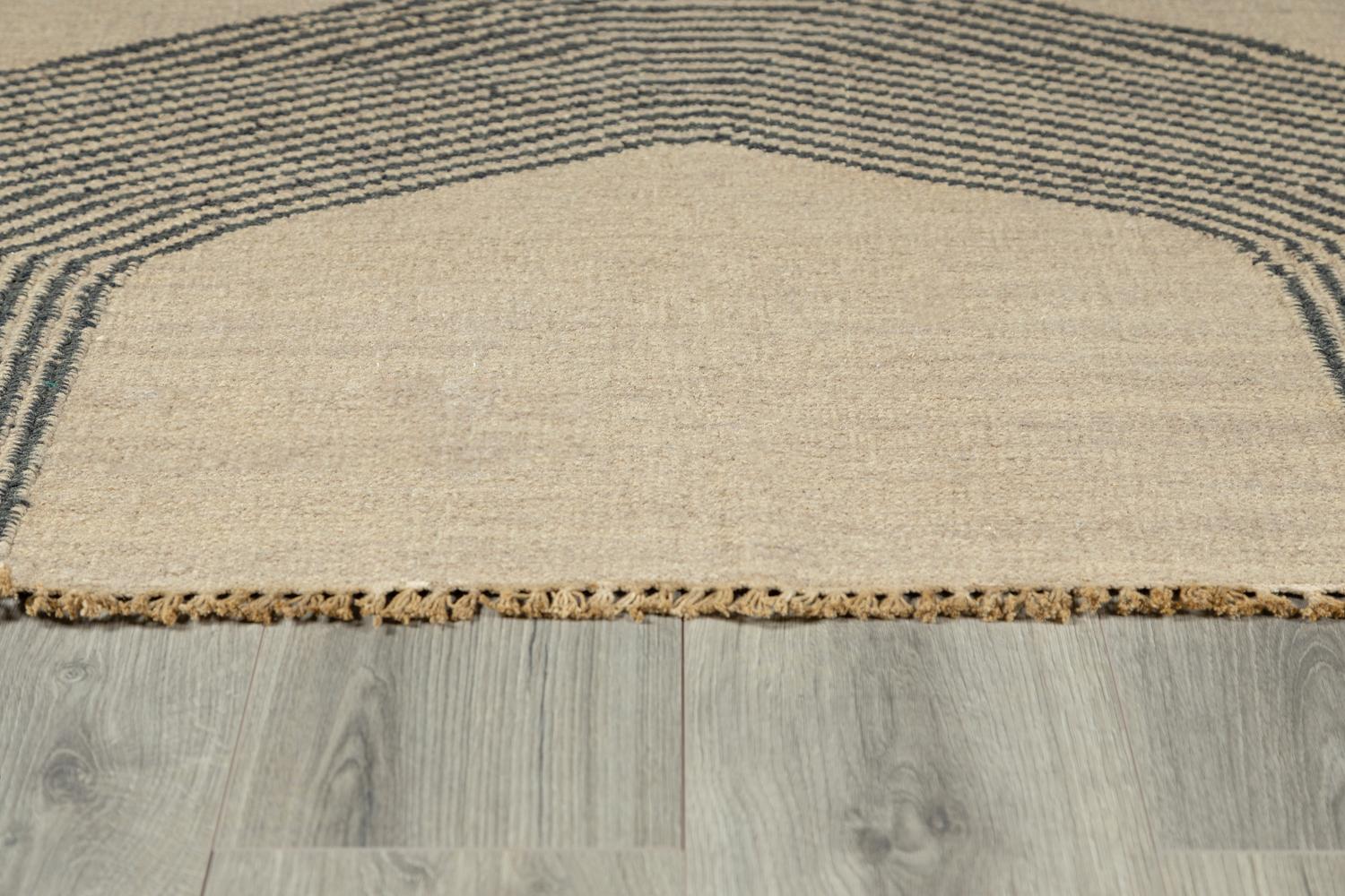 Contemporary “Metlili Tukar” Bespoke, Handwoven Wool Rug by Christiane Lemieux