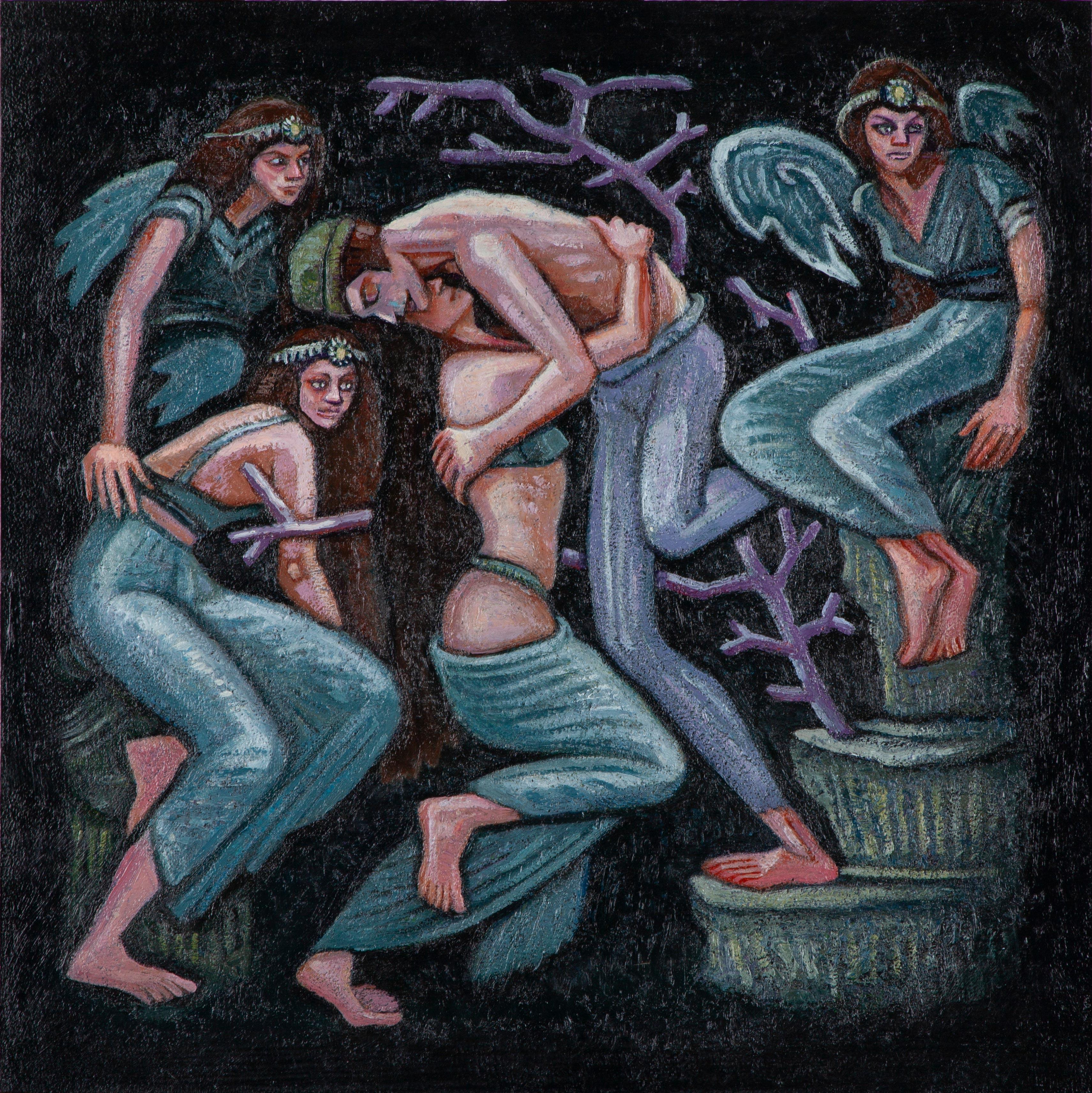 Figurative Painting de Metra Mitchell  - Amor perdido
