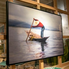 Metraquilat Framed Photo by the Artist Gonzalo Botet "The red Fisherman"