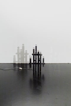 'Metric' Chrome Table Lamp by Gaetano Sciolari for Sciolari, Italy, 1970s