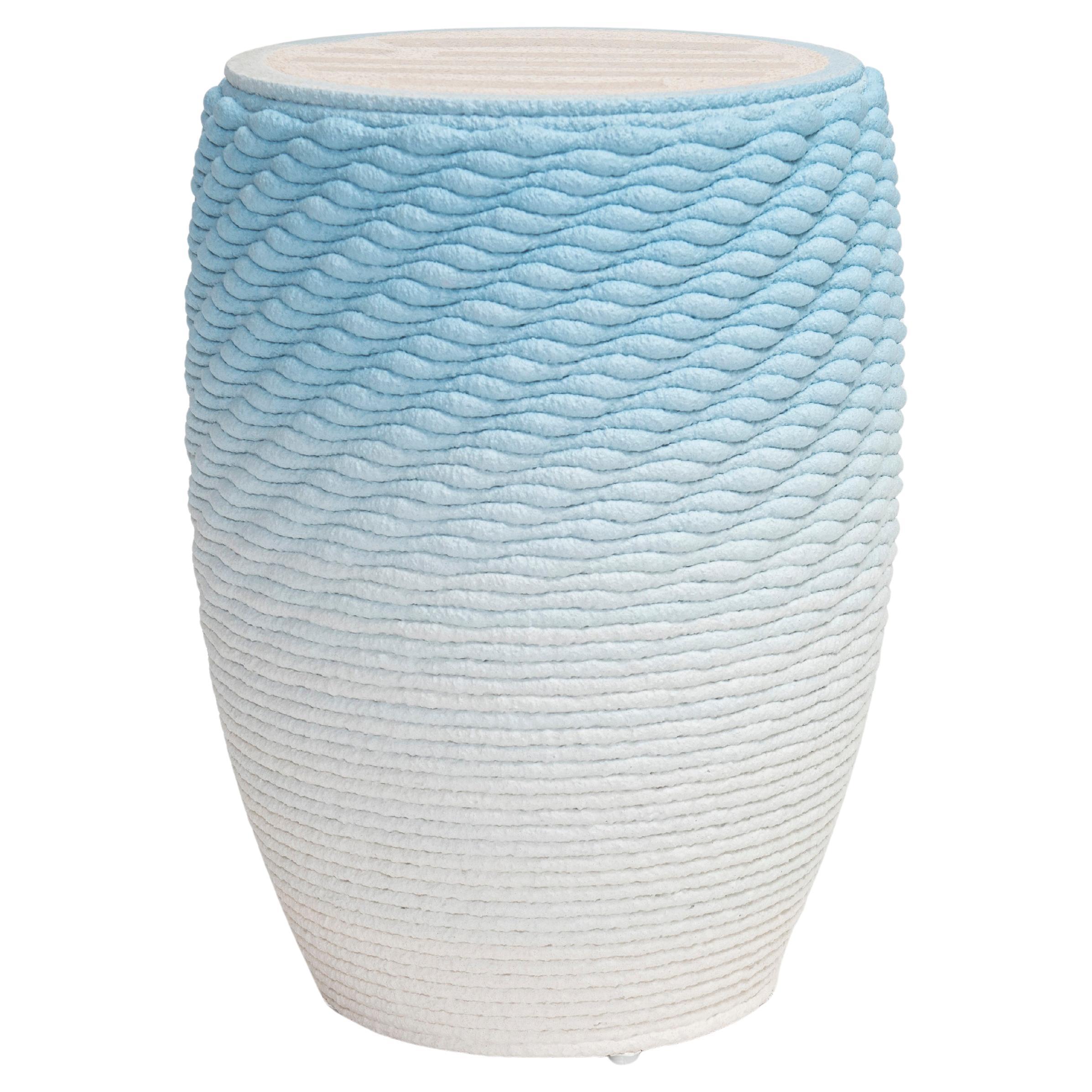 Metric Hocker und Tisch in Blau