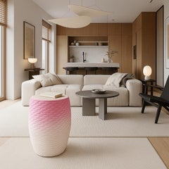 Metric Hocker und Tisch in Rosa