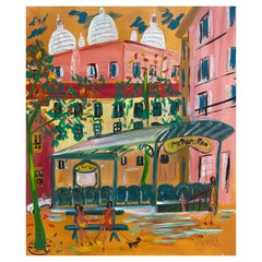 Métro Abbesses - Jean Wallis 2005 Acrylique sur toile