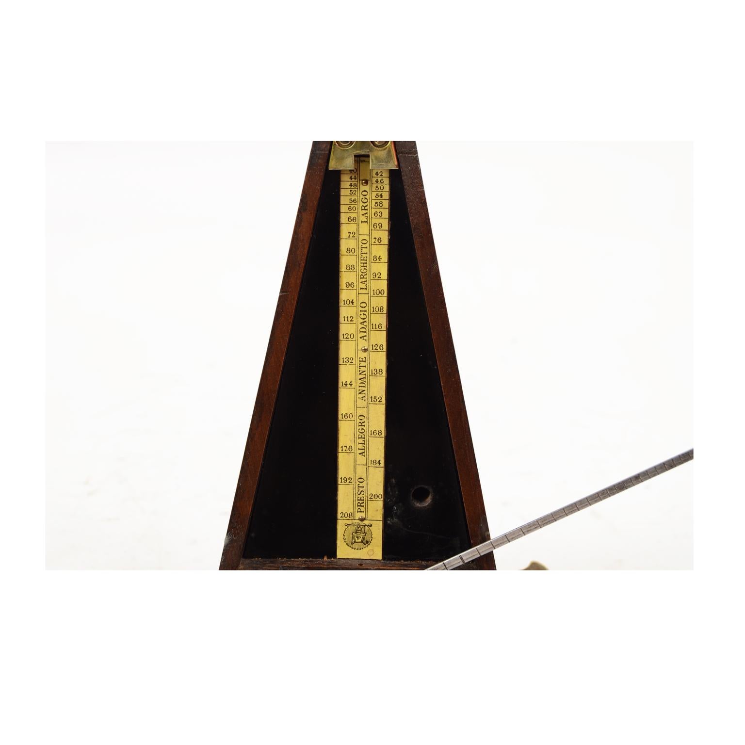 20th Century Metronome Johan Maelzel Antique Musical Measuring Instrument made in Early 1900s