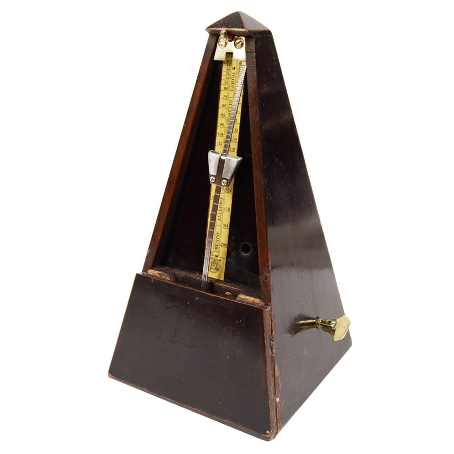 Metronome Johan Maelzel Antique Musical Measuring Instrument made in Early 1900s