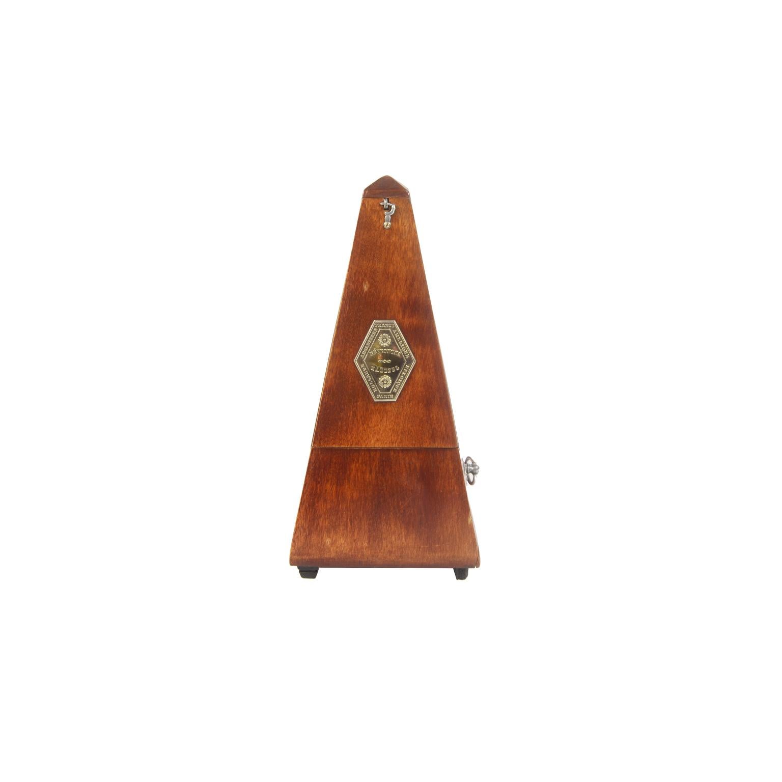 Metronome system Johan Maelzel (1772-1838) early 1900s. It is an instrument used to measure the tempo of music, the sound of the pendulum accurately signals the speed of execution. The instrument consists of a pendulum with counterweight that works