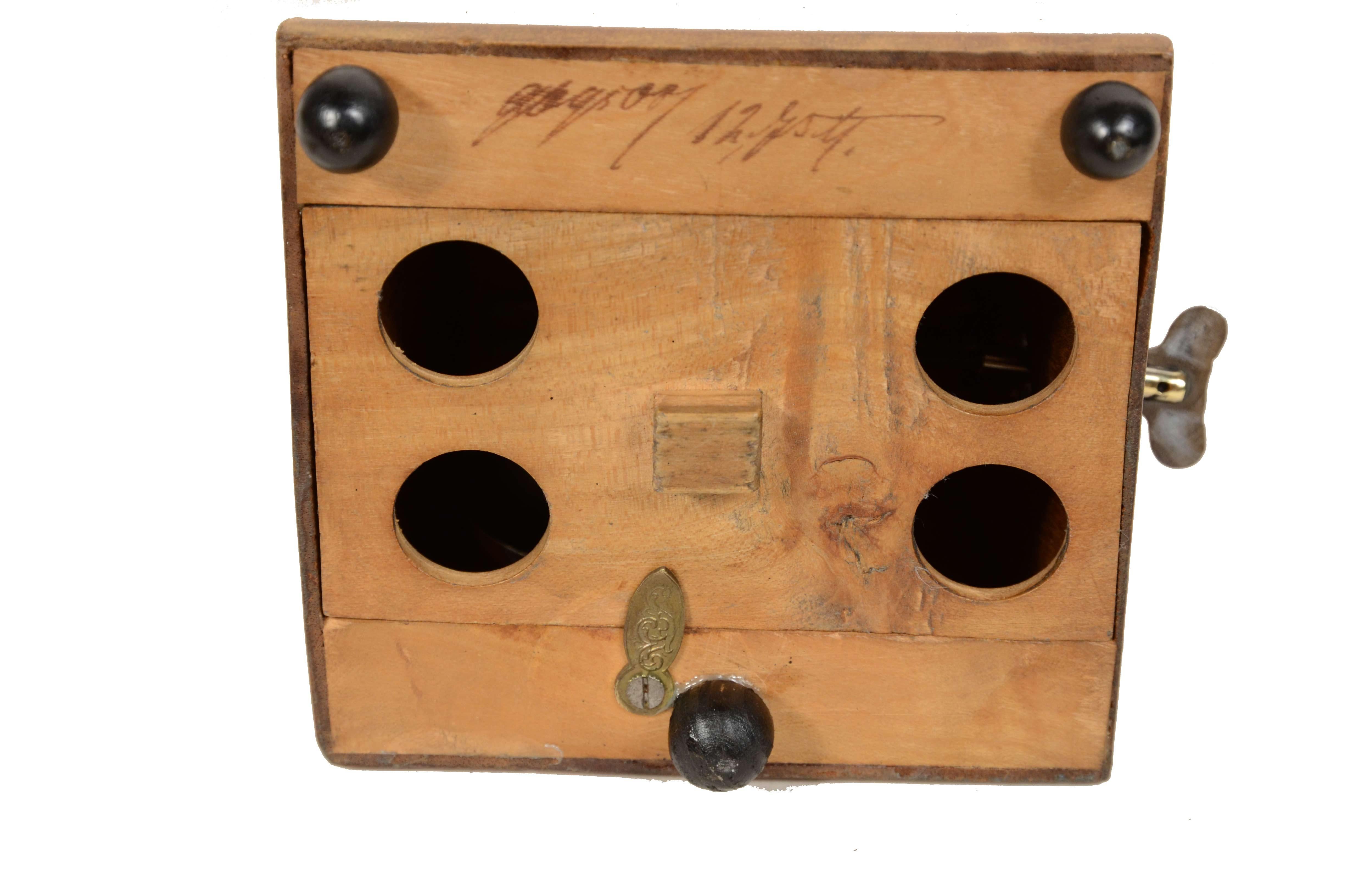Système de métronome  Johan Maelzel (1772-1838) en bois du début du 20e siècle. 4