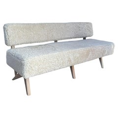 Metropole 6' Bench with Shearling by MONC XIII