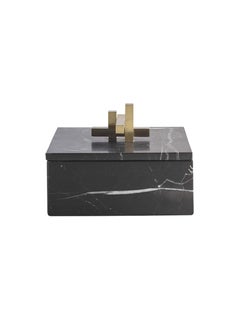 Metropolis Box Rectangle Nero Marble by Greg Natale