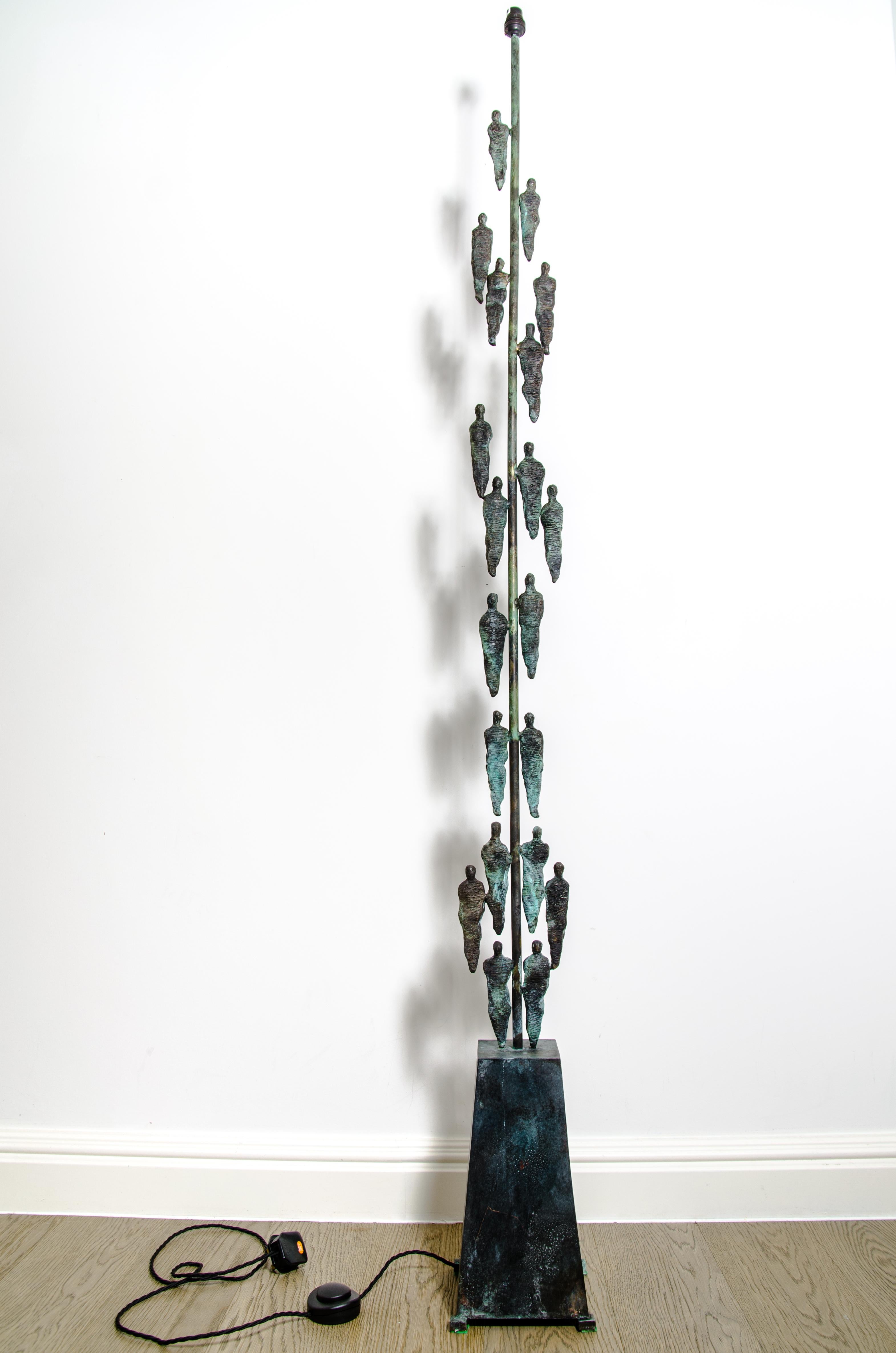 Moderne Sculpture  Lampadaire, bronze, édition limitée en vente