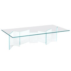 Metropolis Glass Coffee Table, by Giuseppe Maurizio Scutellà, Made in Italy