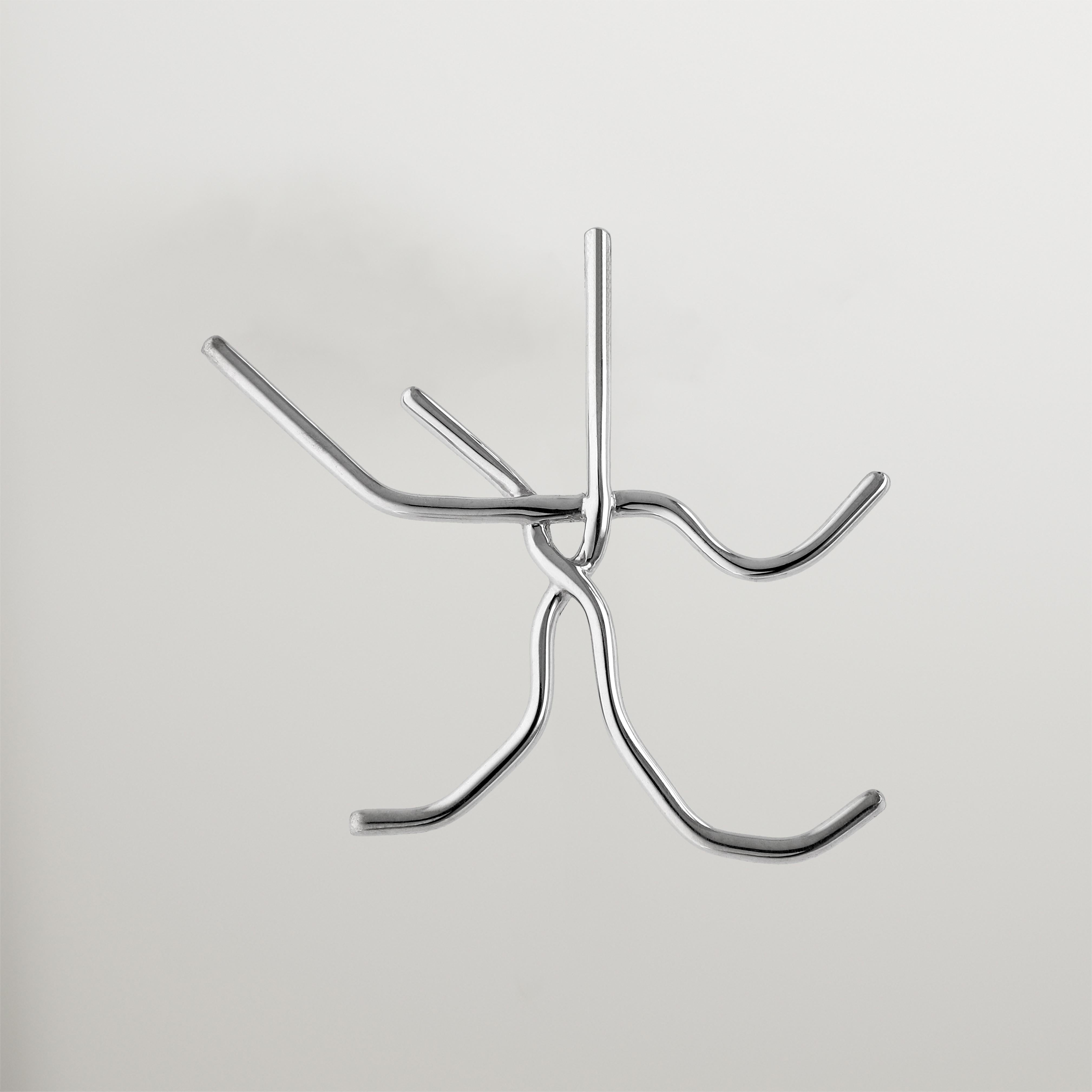 Metropolis Minimalistic Cocktail Contemporary Pendant on .925 Gilding Silver For Sale 3