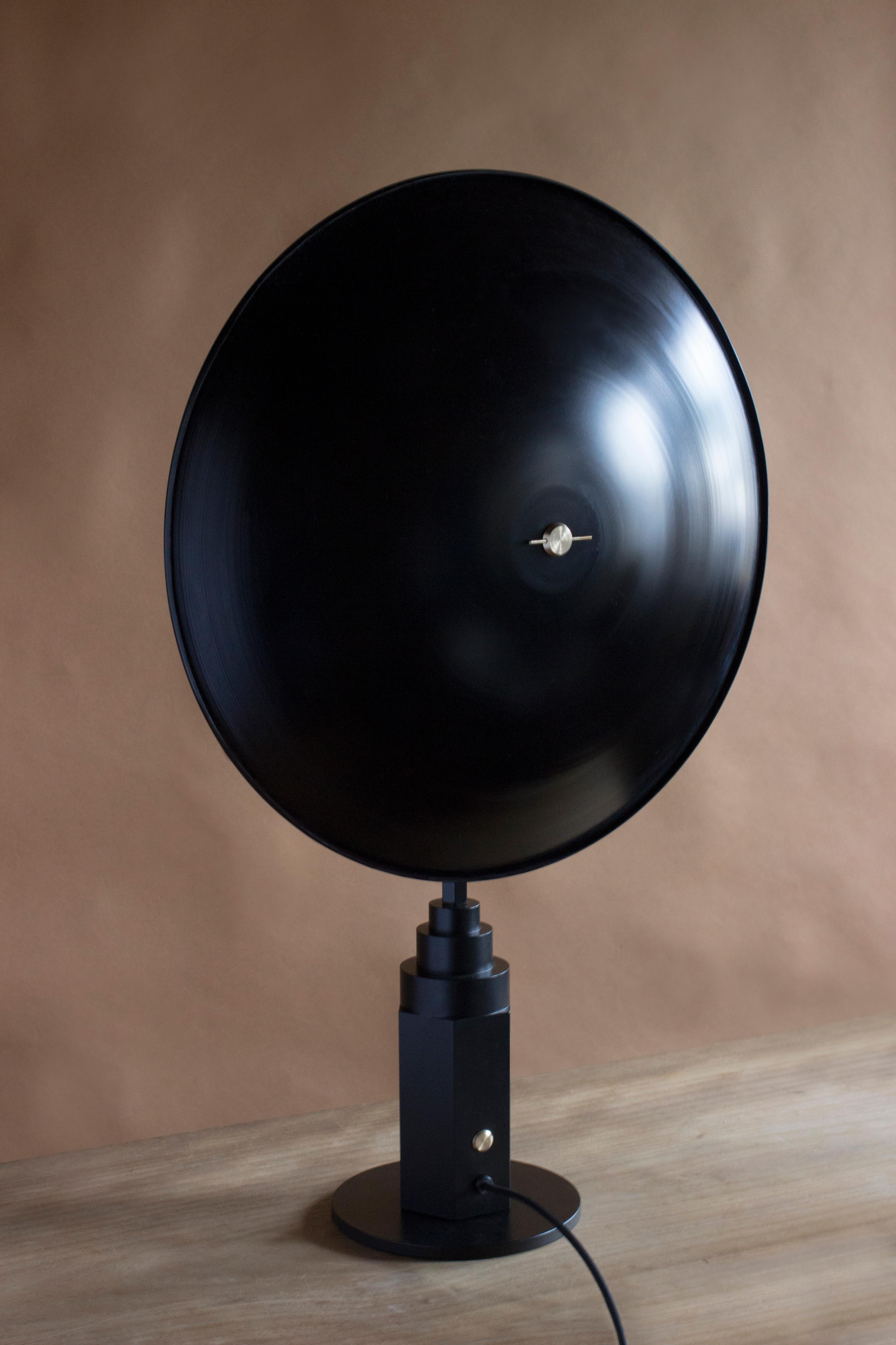 Metropolis Noir, Brass Limited Edition Table Lamp by Jan Garncarek 5